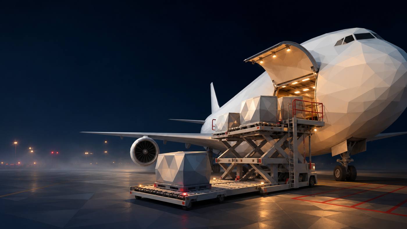 Generated reference frame — air cargo handling · v01